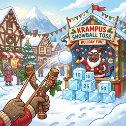 Snowball Slingshot Arcade Game
